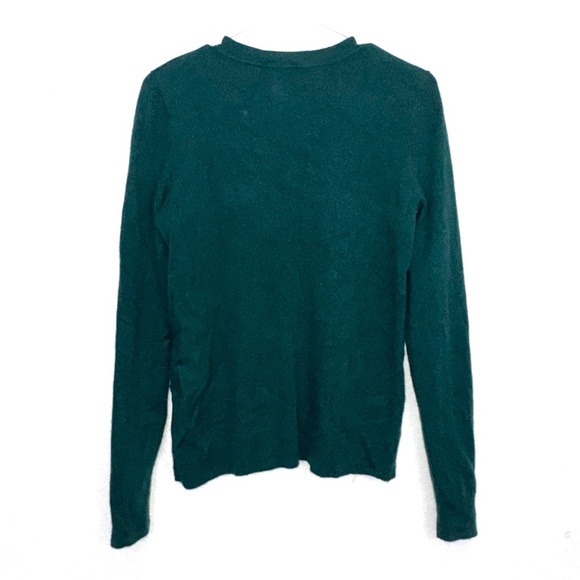 Nine West Cashmere Evergreen Crewneck Sweater Size Medium - Picture 5 of 5